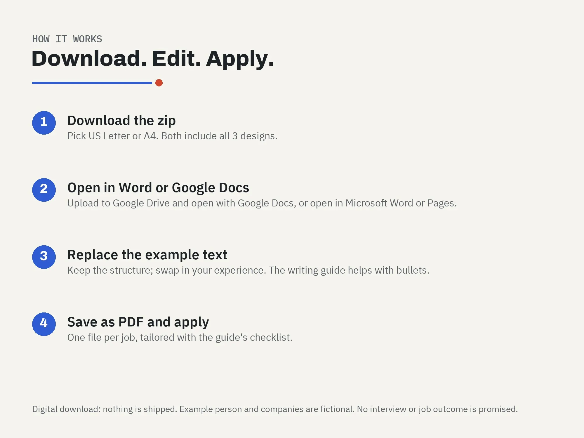 ATS Resume + Cover Letter Templates: how it works