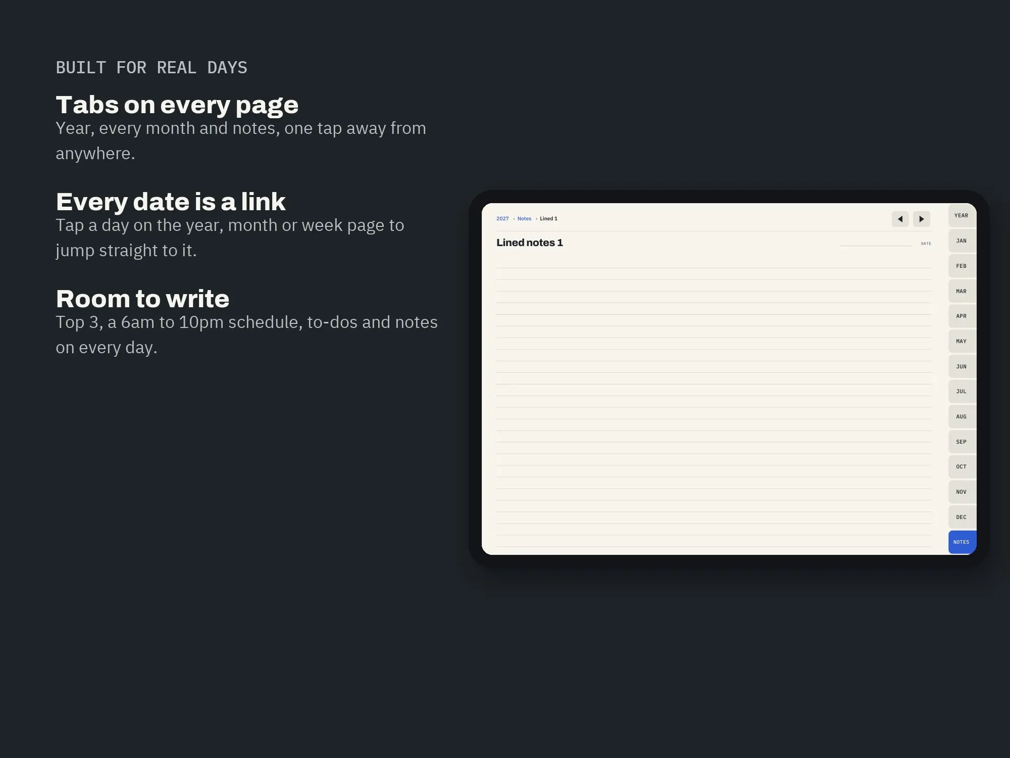 2027 Digital Planner: features